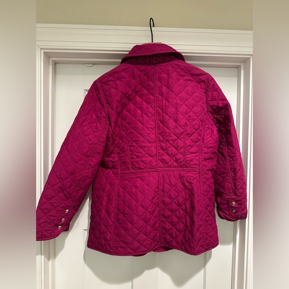 Chicos Modern Quilted Jacket, Fuschia, 2 - Picture 4 of 7